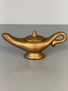Vintage Brass Aladdin Oil Lamp 1970s Gold Metal - Image 2