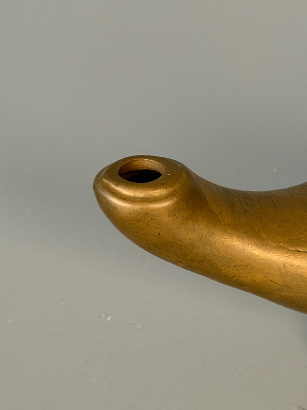 Vintage Brass Aladdin Oil Lamp 1970s Gold Metal - Image 6