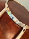 Grasoli Italy Bowl 1960s Brown Silver Wood Metal - Image 10