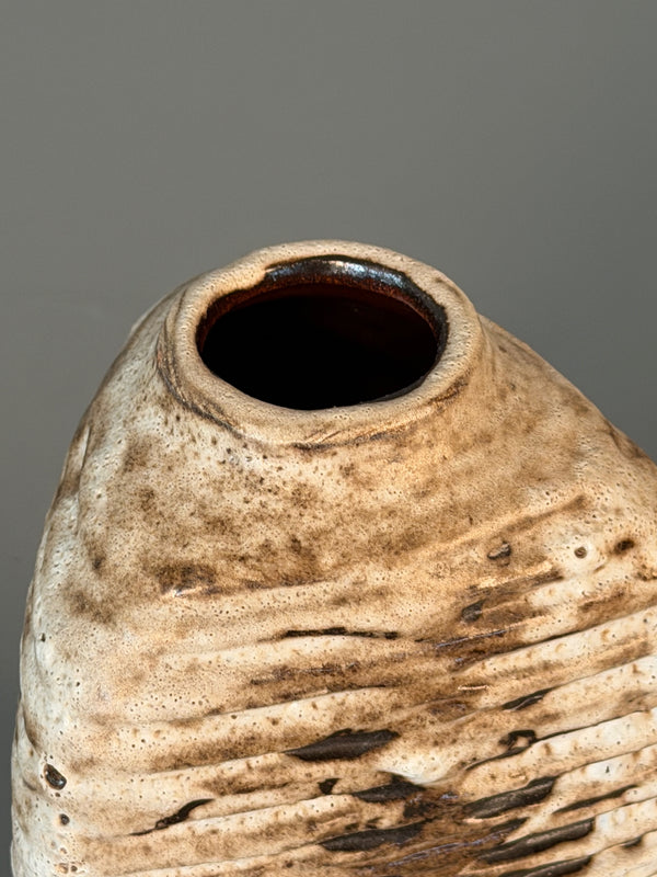 Carstens Rudolf Christmann Vase 7787-15 1960s Cream Brown Ceramic - Image 4