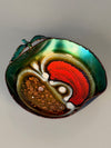 rame d'arte laurana Bowl 1960s Teal Red Enamel - Image 4