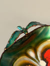 rame d'arte laurana Bowl 1960s Teal Red Enamel - Image 8