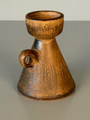 Werkstatt Margarethenhöhe Johannes Leßmann Candle Holder 1960s Brown Terracotta Ceramic - Image 4