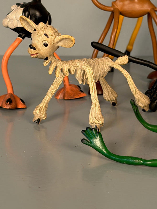 Schleich Animal Figurines 8x Zoo Animals 1970s Yellow Black - Image 8
