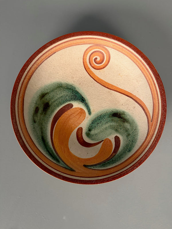 Noomi Backhausen Soholm Stoneware Ceramic Bowl 1960s Cream Terracotta Ceramic - Image 2