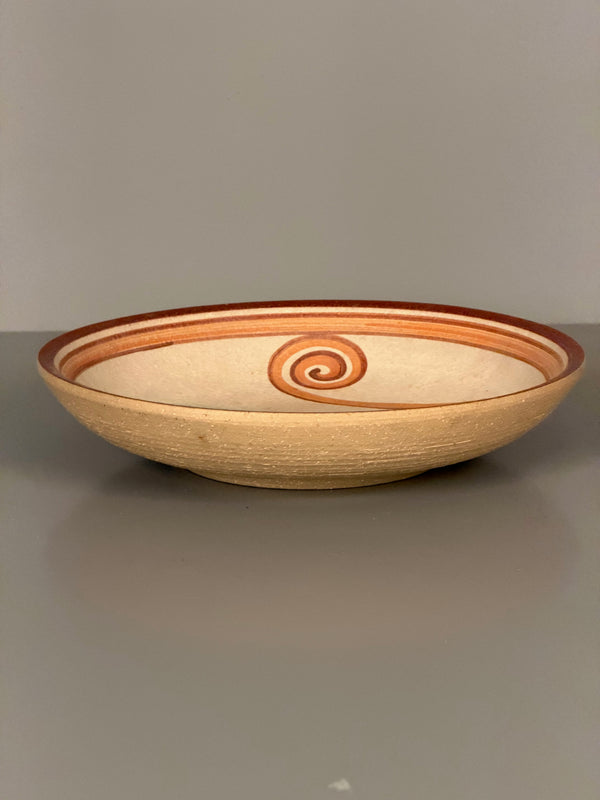 Noomi Backhausen Soholm Stoneware Ceramic Bowl 1960s Cream Terracotta Ceramic - Image 4
