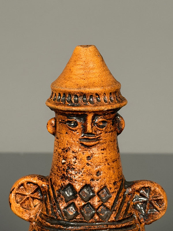 Vintage Anthropomorphic Ceramic Figurine Sculpture Incense Burner Attributed to Huguette Besson 1950s - Image 2