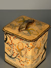 Spara Frischbrand Kaffee Tin Box 1950s Cream Orange Metal - Image 8