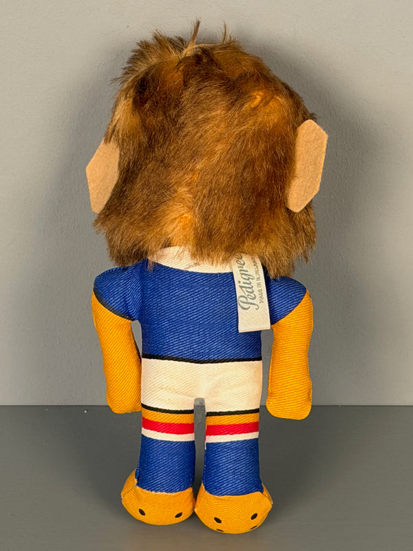 Pedigree Made in England Vintage World Cup Willie Plush Toy 60s Orange Blue - Image 6