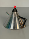 Vintage Teapot Stainless Steel Made in Japan 1980s Memphis Era - Image 2