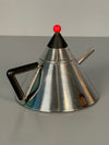 Vintage Teapot Stainless Steel Made in Japan 1980s Memphis Era - Image 3