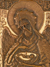 Vintage Travel Icon Brass Antique Russia Travel Altar Enamel - Image 3