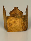 Vintage Travel Icon Altar Brass Triptych Antique Russia Enamel Metal Icon Bronze - Image 8