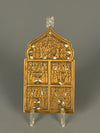 Vintage Travel Icon Travel Altar Russia Antique Brass Bronze Enamel - Image 2