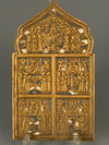 Vintage Travel Icon Travel Altar Russia Antique Brass Bronze Enamel - Image 3