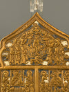 Vintage Travel Icon Travel Altar Russia Antique Brass Bronze Enamel - Image 4
