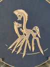 L'Ancora Azura Arno Kiechle Decorative Plate 1950s Navy Blue Cream Ceramic - Image 3