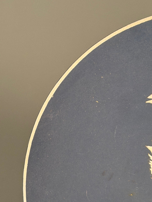 L'Ancora Azura Arno Kiechle Decorative Plate 1950s Navy Blue Cream Ceramic - Image 4
