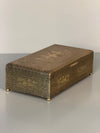 Vintage Brass Box Cigar Case Jewelry Box 1930s - Image 4