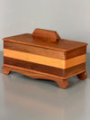 Vintage Wooden Box Teak Treasure Chest 1960s Mid Century - Image 5
