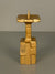 Vintage Candle Holder Massive Candle Holder 1960s Brutalist Bronze