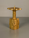 Vintage Candle Holder Massive Candle Holder 1960s Brutalist Bronze - Image 2