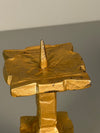 Vintage Candle Holder Massive Candle Holder 1960s Brutalist Bronze - Image 6