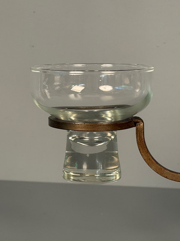 Vintage Candle Holder Pair Scandinavian Iron 1960s - Image 2
