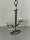 Vintage Candle Holder Pair Scandinavian Iron 1960s - Image 5