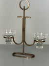 Vintage Candle Holder Pair Scandinavian Iron 1960s - Image 6