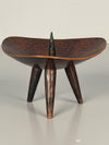 Vintage Copper Candleholder Tripod Massive Brutalist Mid Century 1960s Candle Holder - Image 5