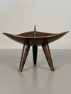 Vintage Copper Candleholder Tripod Massive Brutalist Mid Century 1960s Candle Holder - Image 7