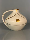 Vintage Ruscha Handle Vase Jug Ceramic Model 315 1960s Cream Gold - Image 4