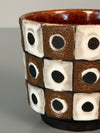 Schlossberg Ceramic Planter 1960s Brown White Mid Century - Image 5