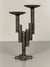 Vintage Candleholder Brutalist Mid Century 1960s Iron Wrought Iron