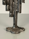 Vintage Candleholder Brutalist Mid Century 1960s Iron Wrought Iron - Image 6