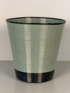 Rotaflex Wastebasket 1960s Black Light Green Metal
