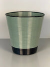 Rotaflex Wastebasket 1960s Black Light Green Metal - Image 3