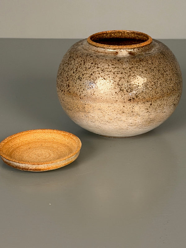 Vintage Ceramic Lidded Jar Mid Century Studio Pottery 1960s - Image 6