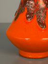 Jopeko Vase Vintage WGP Fat Lava Handle Vase 60s 70s Orange Ceramic - Image 6
