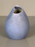 Ernst Lösche Ceramic Vase Mid Century Vintage Crackle 1960s Periwinkle Cream