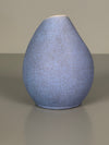 Ernst Lösche Ceramic Vase Mid Century Vintage Crackle 1960s Periwinkle Cream - Image 4