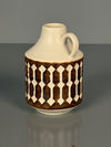Jasba Vintage Vase Pitcher 1960s Cream Brown Ceramic - Image 3