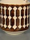 Jasba Vintage Vase Pitcher 1960s Cream Brown Ceramic - Image 7