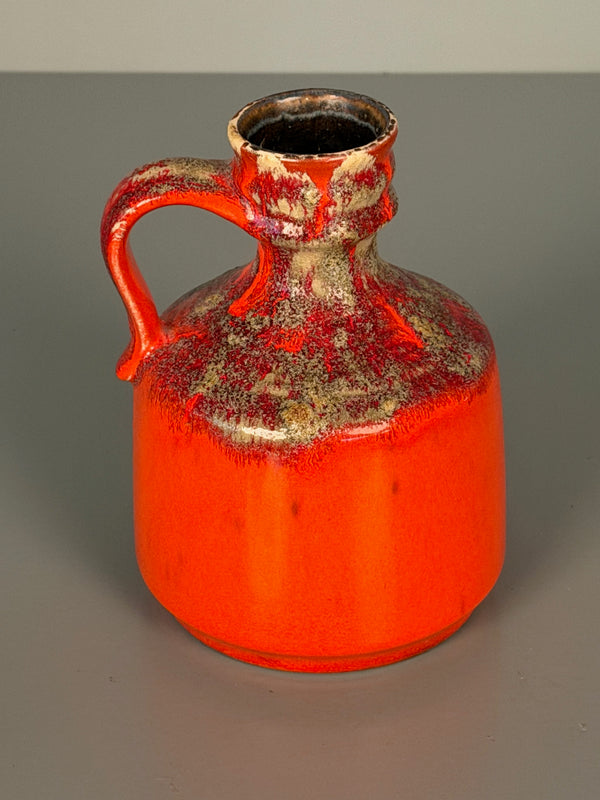 Jopeko Vase Handle Vase 60s Red Brown Ceramic - Image 4