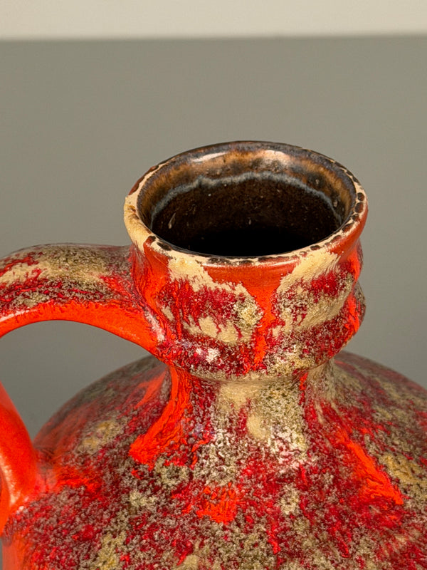 Jopeko Vase Handle Vase 60s Red Brown Ceramic - Image 5
