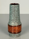 Jasba Keramik Vase 152-19 1960s Teal Brown Ceramic
