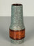 Jasba Keramik Vase 152-19 1960s Teal Brown Ceramic