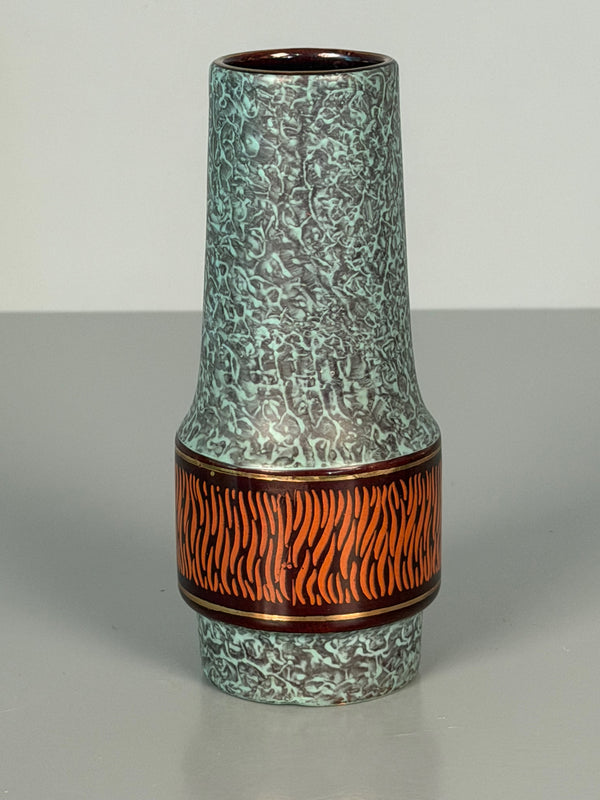 Jasba Keramik Vase 152-19 1960s Teal Brown Ceramic - Image 2