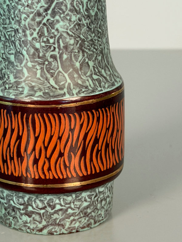 Jasba Keramik Vase 152-19 1960s Teal Brown Ceramic - Image 8